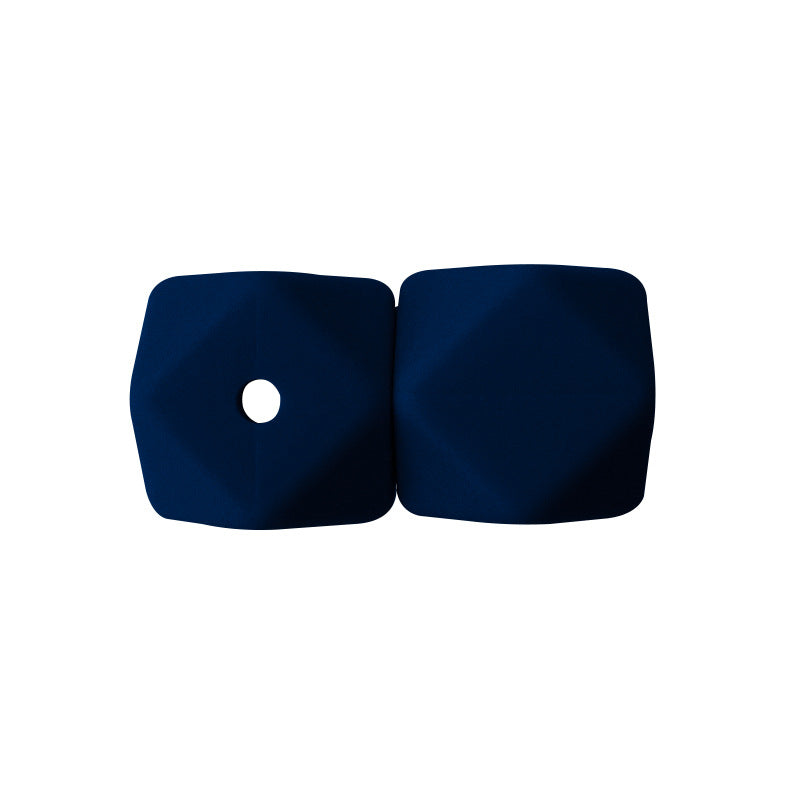 Wholesale 17MM 50PCS Hexagon DIY Colorful Beads Silicone